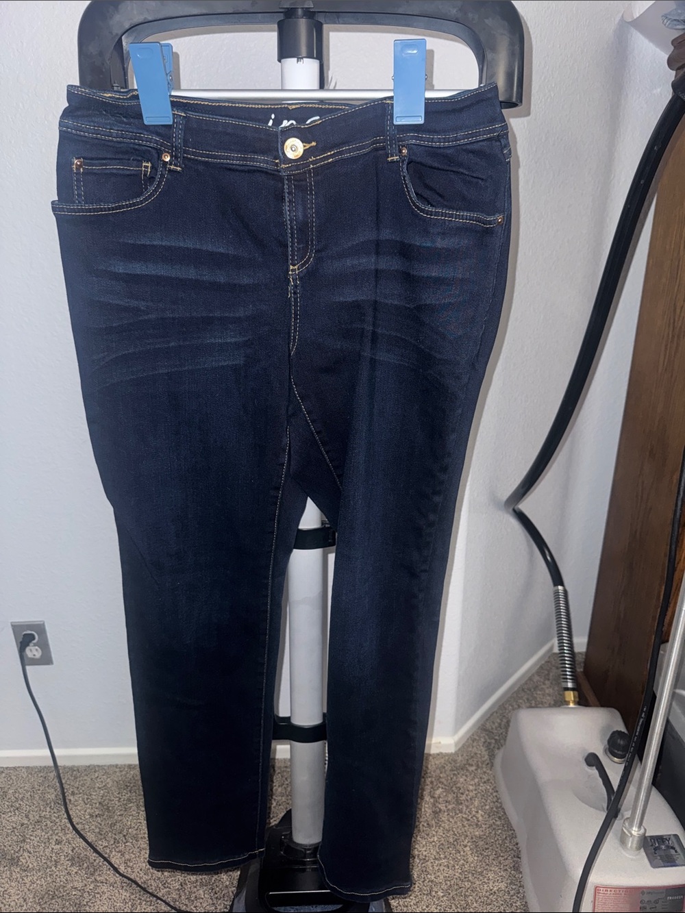 INC International Concepts Dark Blue Skinny Jeans